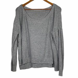 Moth Gray Scoop Neck Sweatshirt